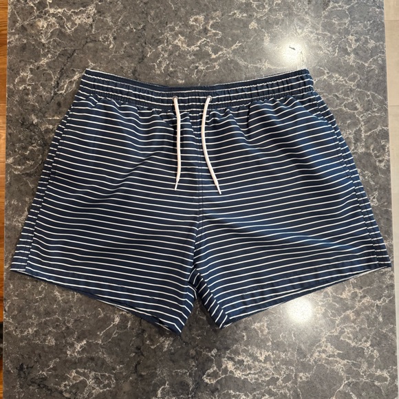H&M Other - H&M Blue & White Stripe Swim Trunks/Shorts